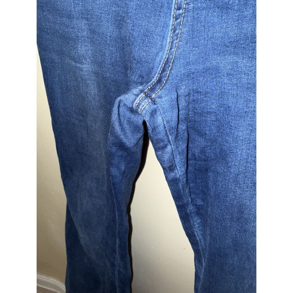Flying Banana High Rise Flare Jeans Size 12S Blue Stretch Denim - Picture 3 of 9